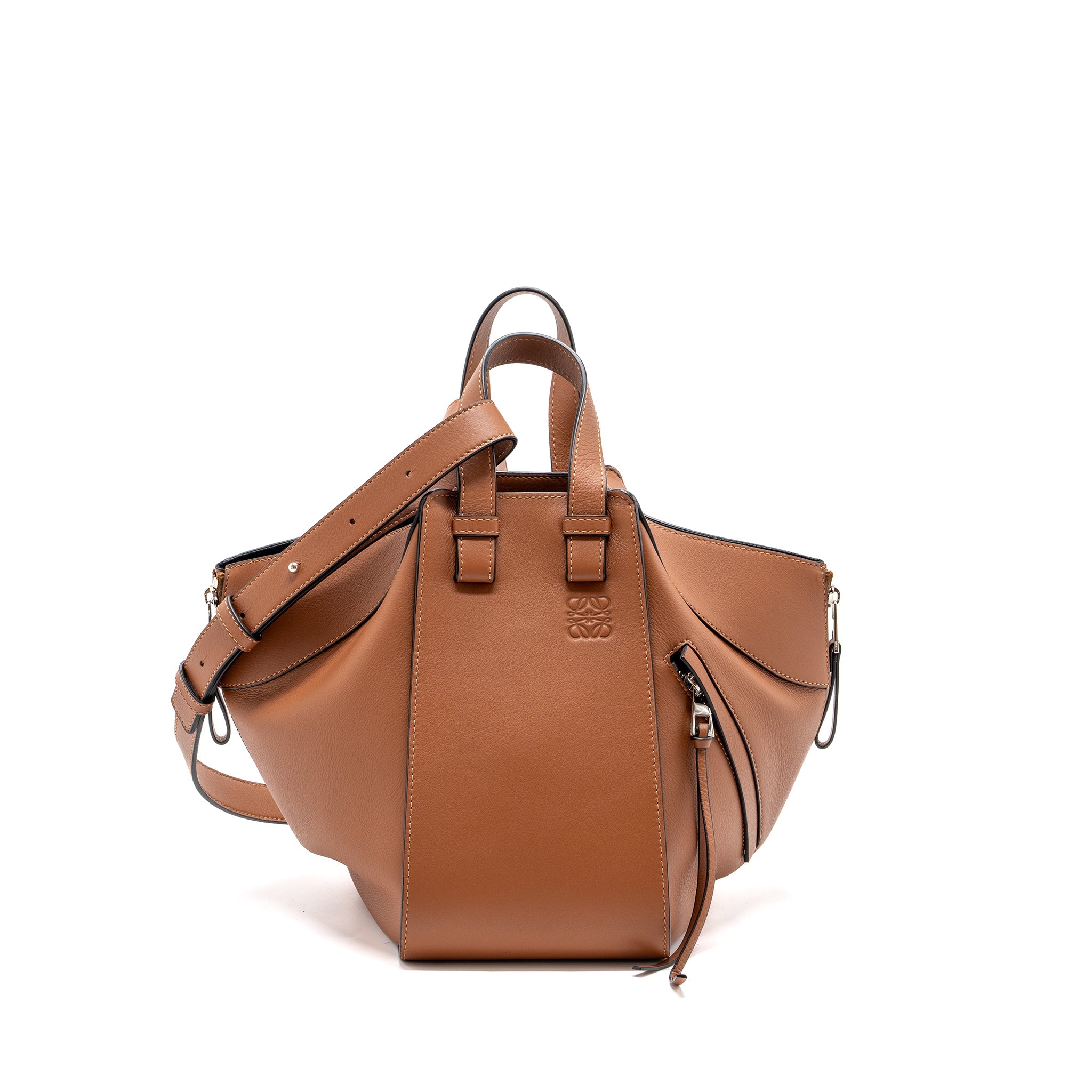 LOEWE SMALL HAMMOCK BAG CALFSKIN CARAMEL SHW