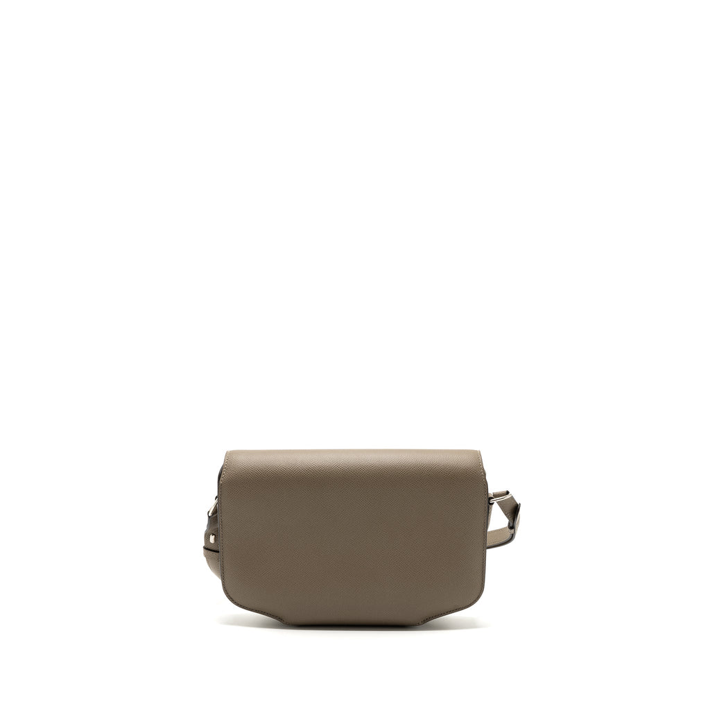 HERMES CHERCHE-MIDI SHOULDER BAG EPSON GRIS ASPHALTE  SHW