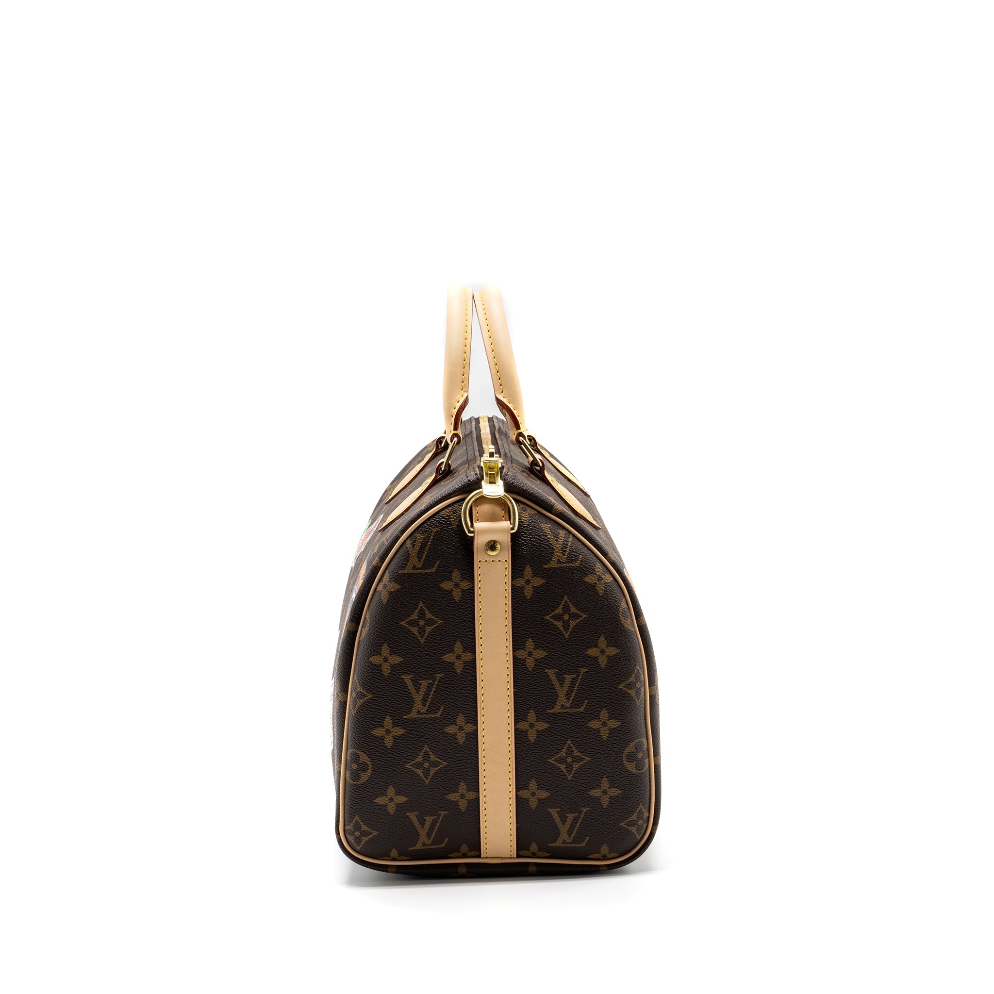 LOUIS VUITTON SPEEDY BANDOULIERE 30 MY LV WORLD TOUR MONOGRAM CANVAS GHW