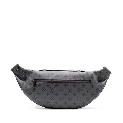 LOUIS VUITTON X YAYOI KUSAMA REVERSE MONOGRAM ECLIPSE MAXI BUMBAG CANVAS GREY/ MULTICOLOUR DARK SILVER HARDWARE