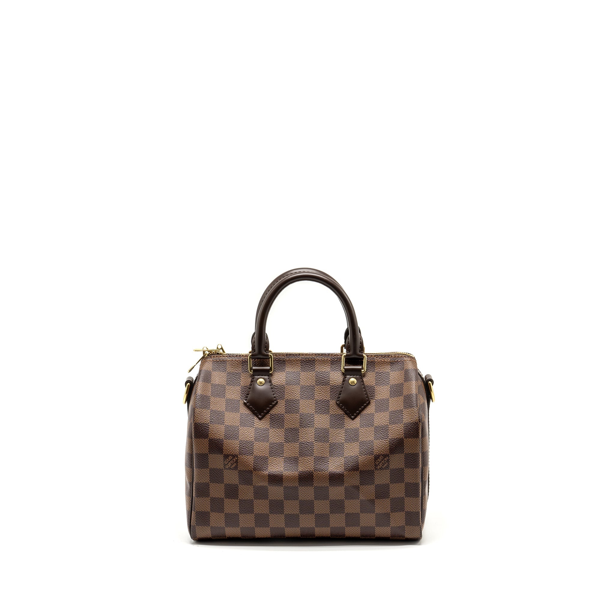 LOUIS VUITTON SPEEDY BANDOULIERE 25 DAMIER EBENE CANVAS GHW
