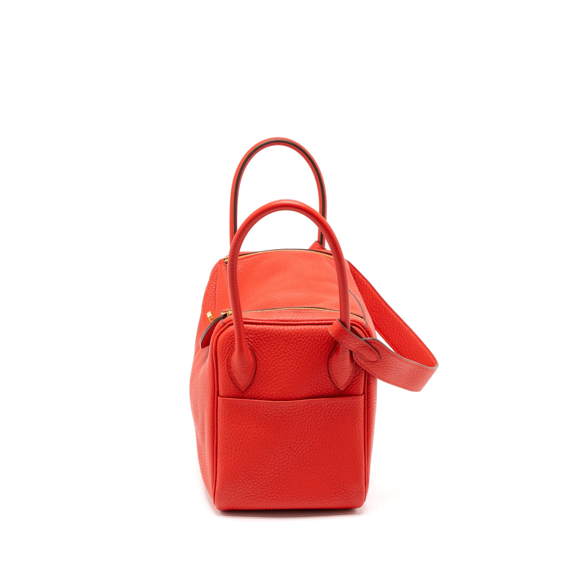 HERMES LINDY 26 CLEMENCE S3 ROUGE DE COEUR GHW