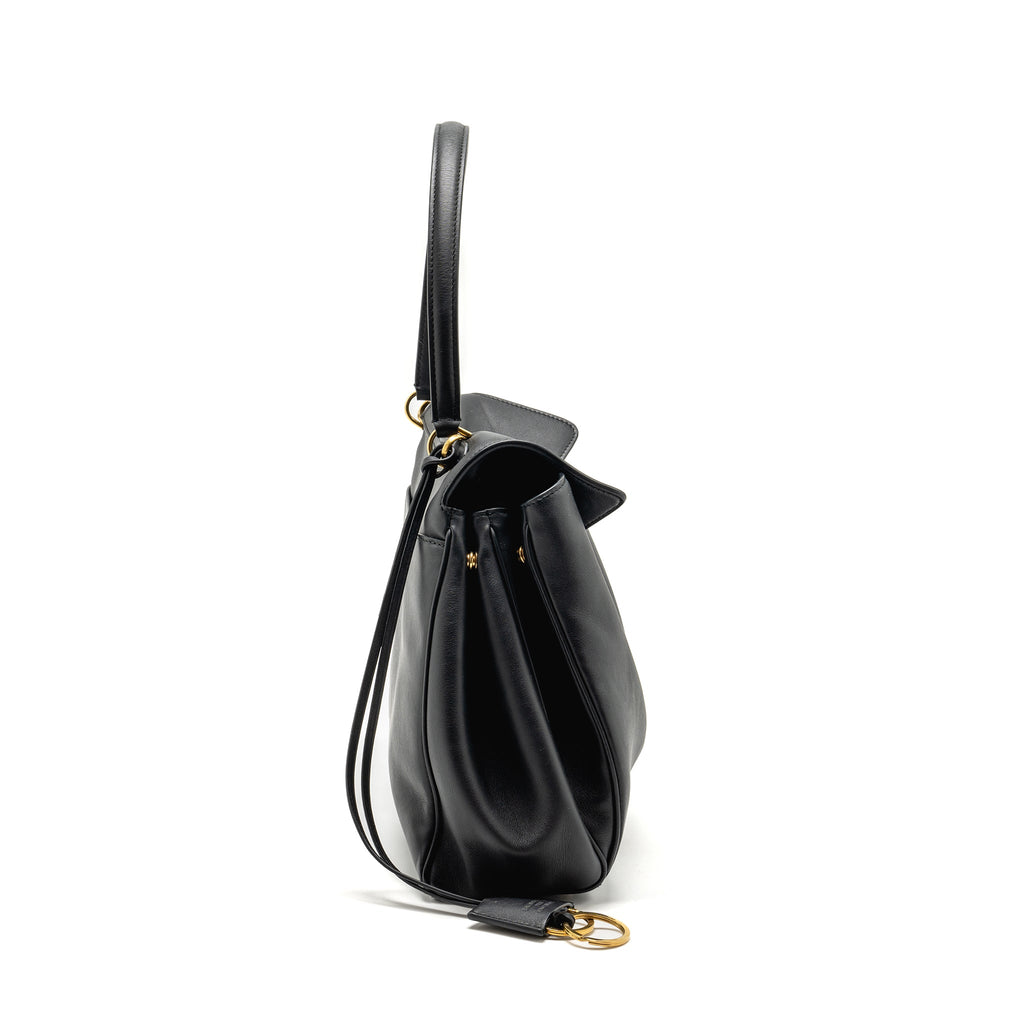 BALENCIAGA MEDIUM RODEO HANDBAG SMOOTH CALFSKIN BLACK GHW
