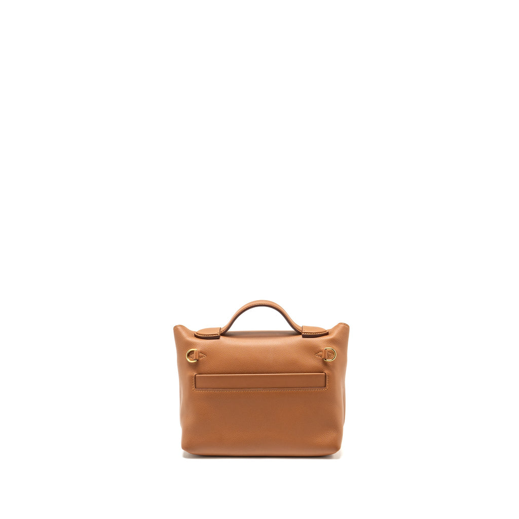 HERMES MINI 24/24 2424-21 BAG EVERCOLOR GOLD GHW