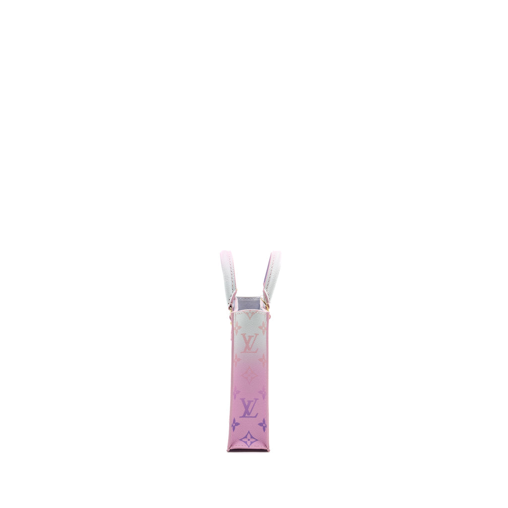 LOUIS VUITTON PETIT SAC PLAT MONOGRAM CANVAS SUNRISE PASTEL GHW (NEW VERSION)