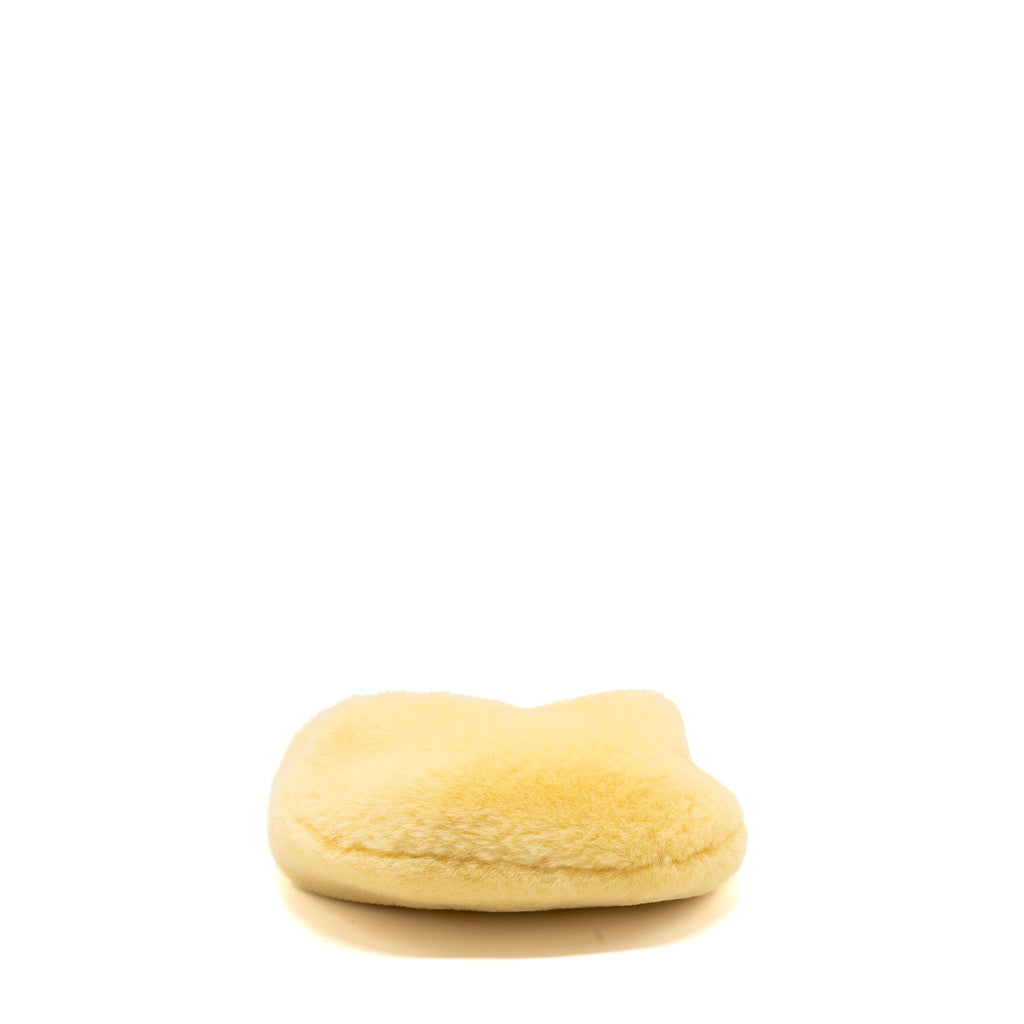 BOTTEGA VENETA MINI JODIE TEDDY SHEARLING LIGHT YELLOW