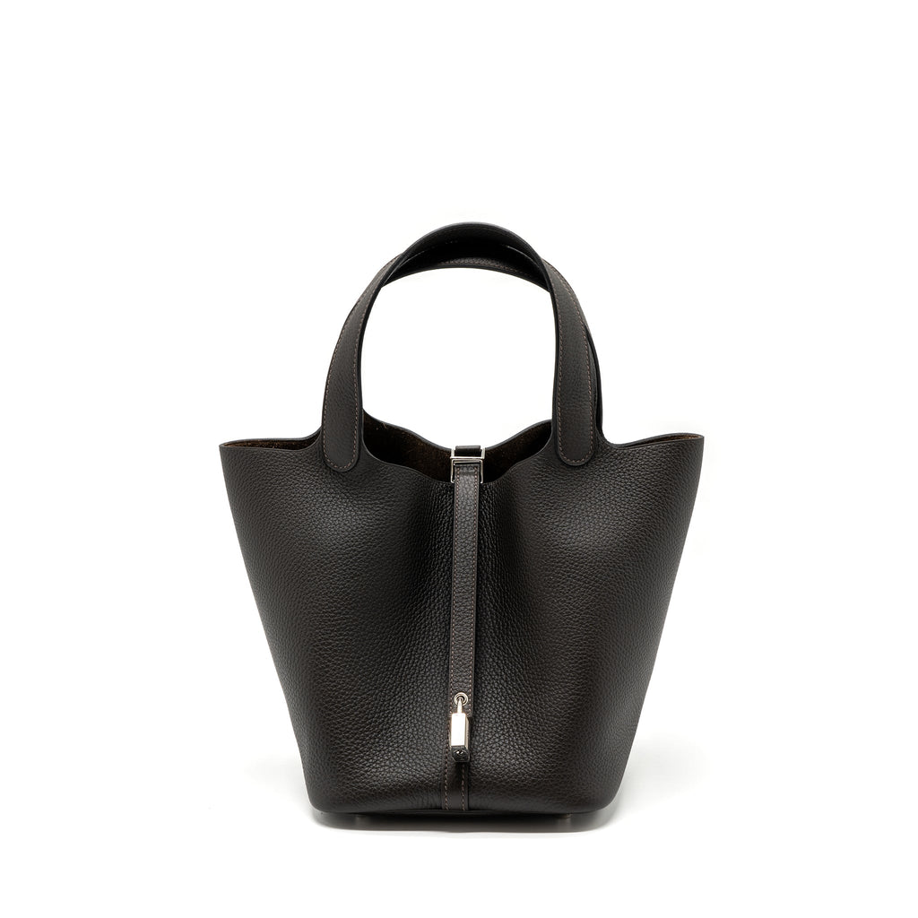 HERMES PICOTIN 22 LOCK BAG CLEMENCE EBENE SHW