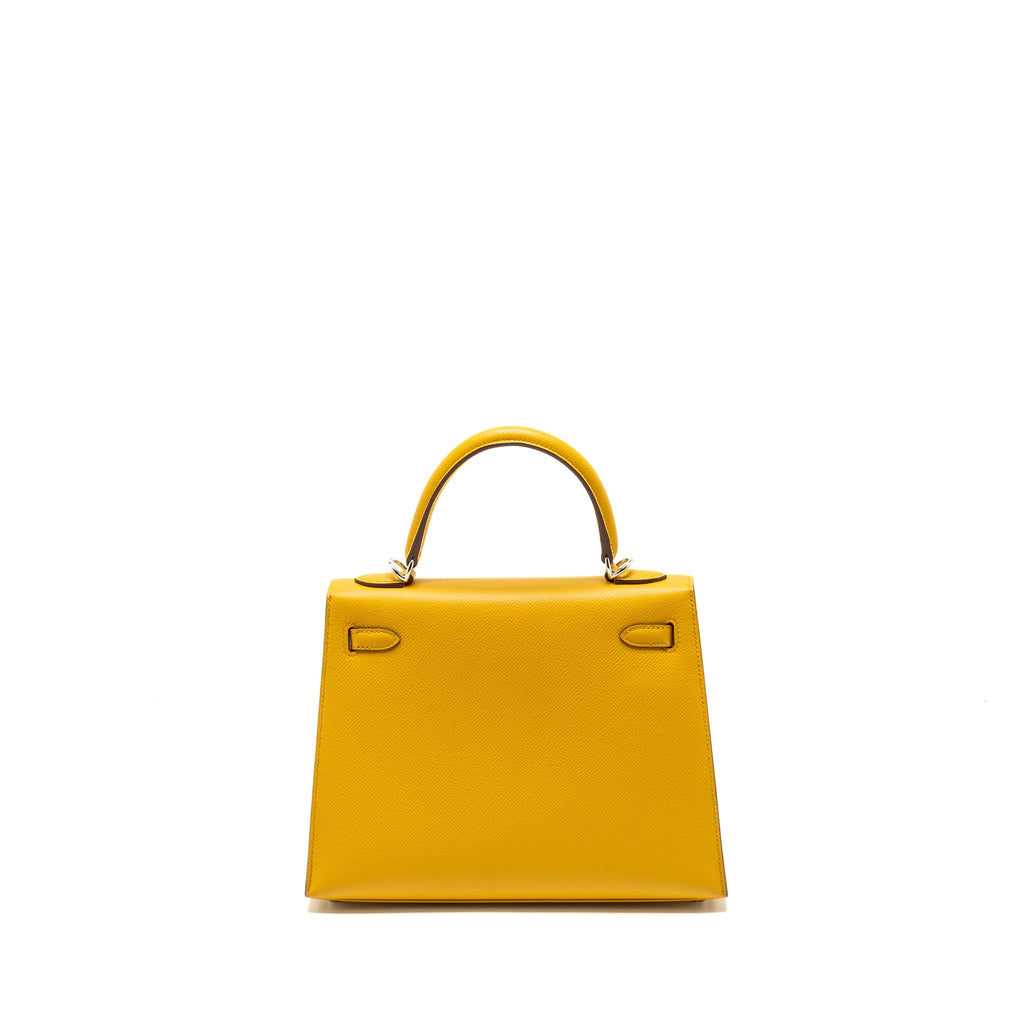 HERMES KELLY 25 EPSOM 9D JAUNE AMBER SHW