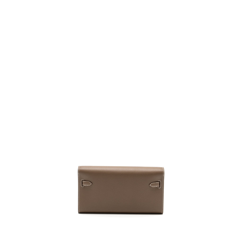 HERMES KELLY TO GO EVERCOLOR ETOUPE GHW