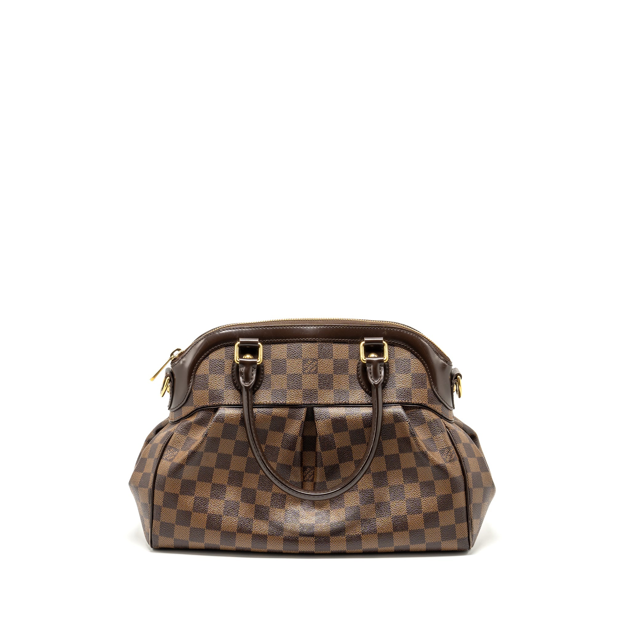 LOUIS VUITTON TREVI TOTE BAG DAMIER EBENE CANVAS GHW