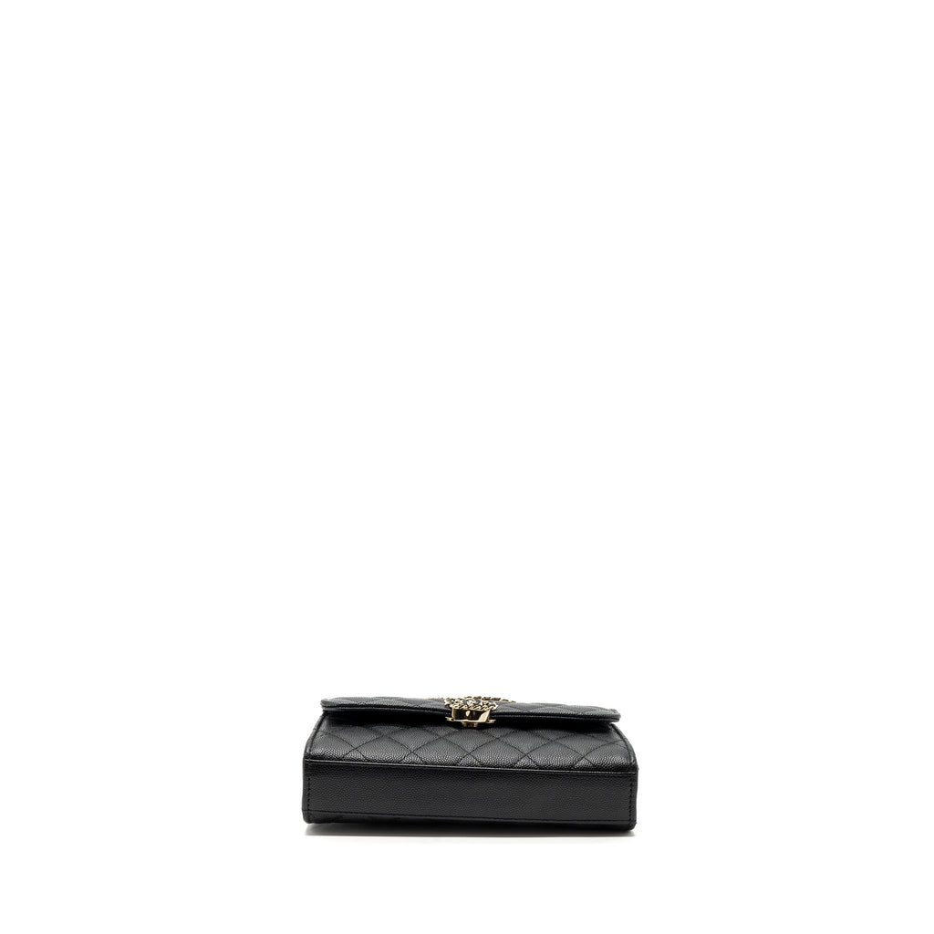 CHANEL 23P TOP HANDLE MINI FLAP BAG CAVIAR BLACK LGHW (MICROCHIP)