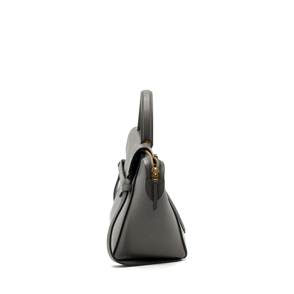 CELINE MICRO BELT BAG CALFSKIN GREY GHW