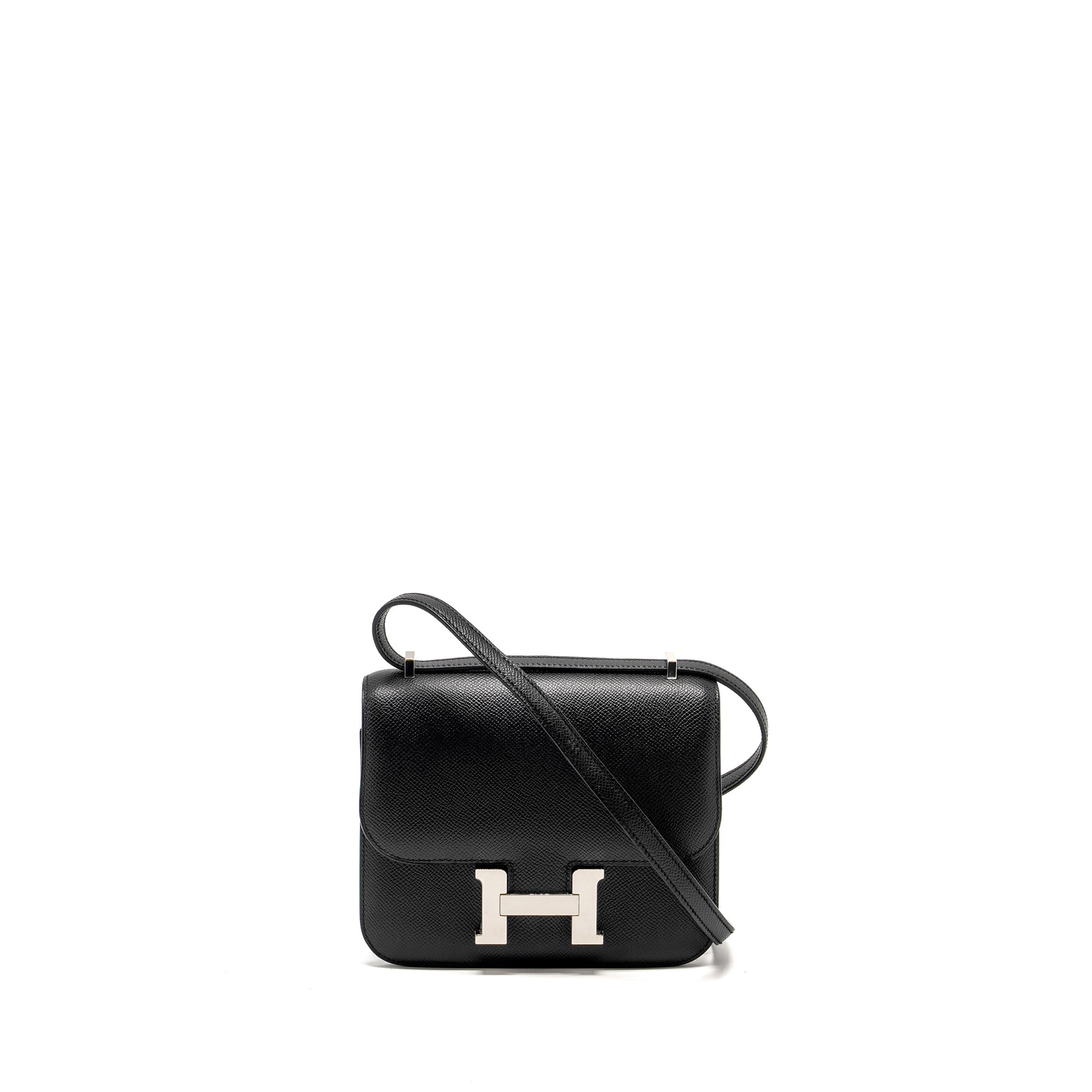 HERMES MINI CONSTANCE EPSOM BLACK SHW