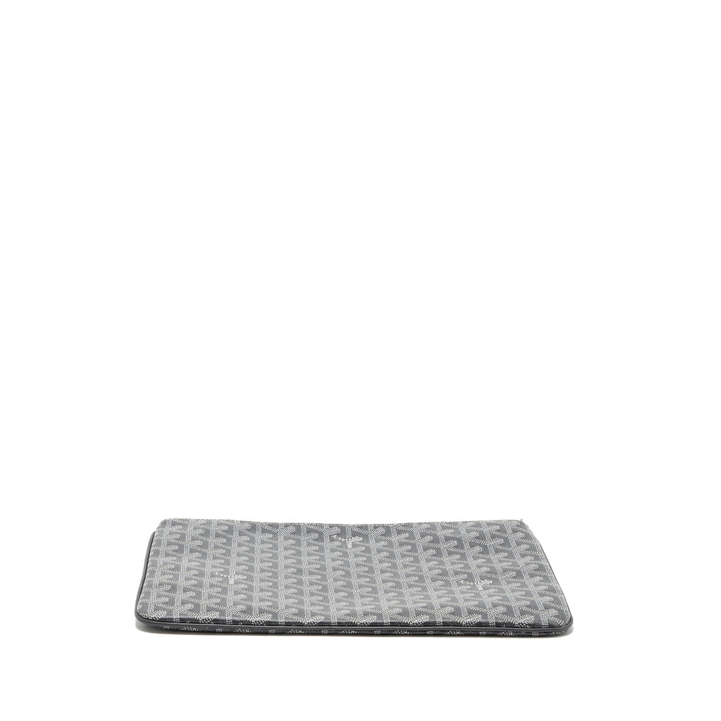 GOYARD SENAT MM POUCH GOYARDLINE CANVAS GREY SHW