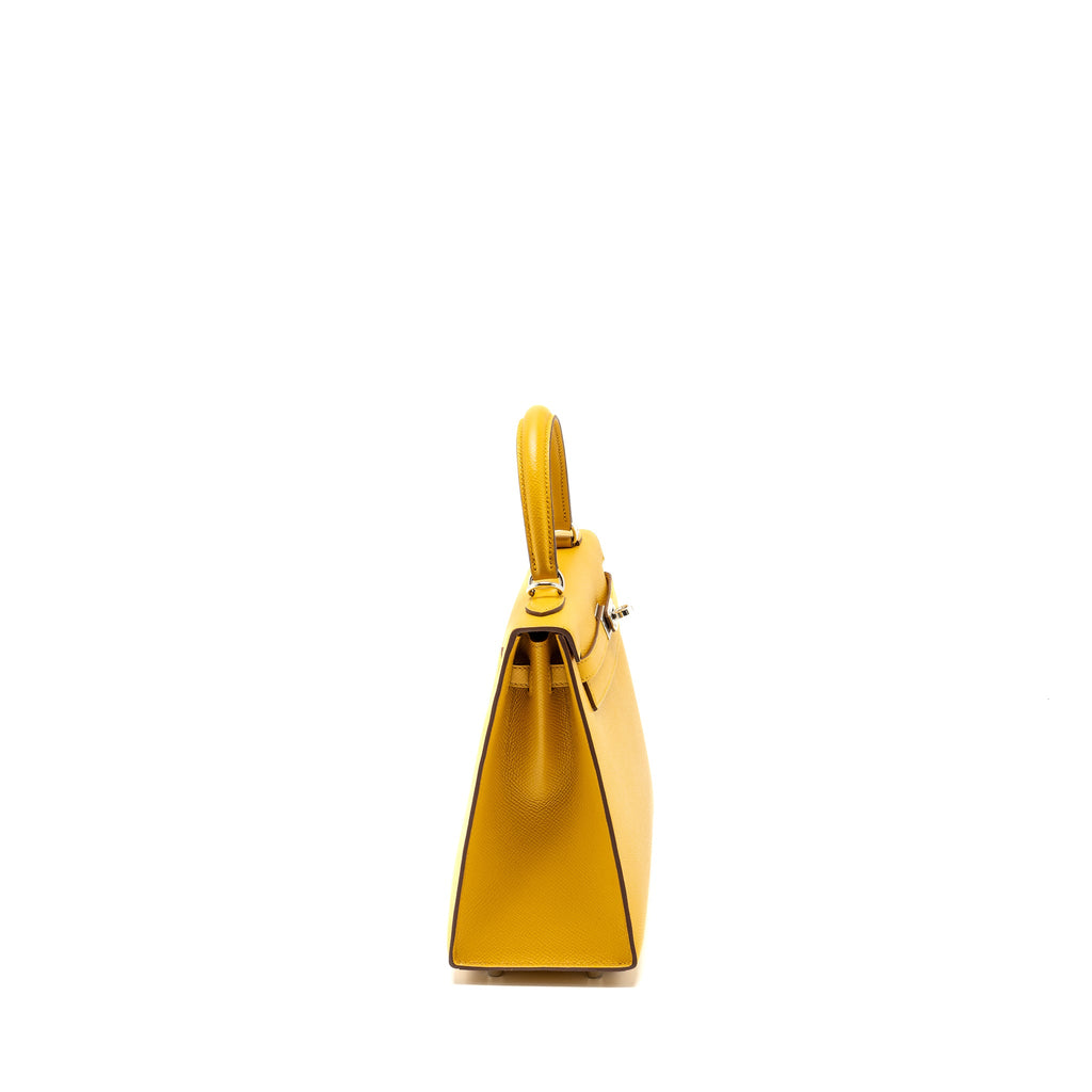 HERMES KELLY 25 EPSOM 9D JAUNE AMBER SHW