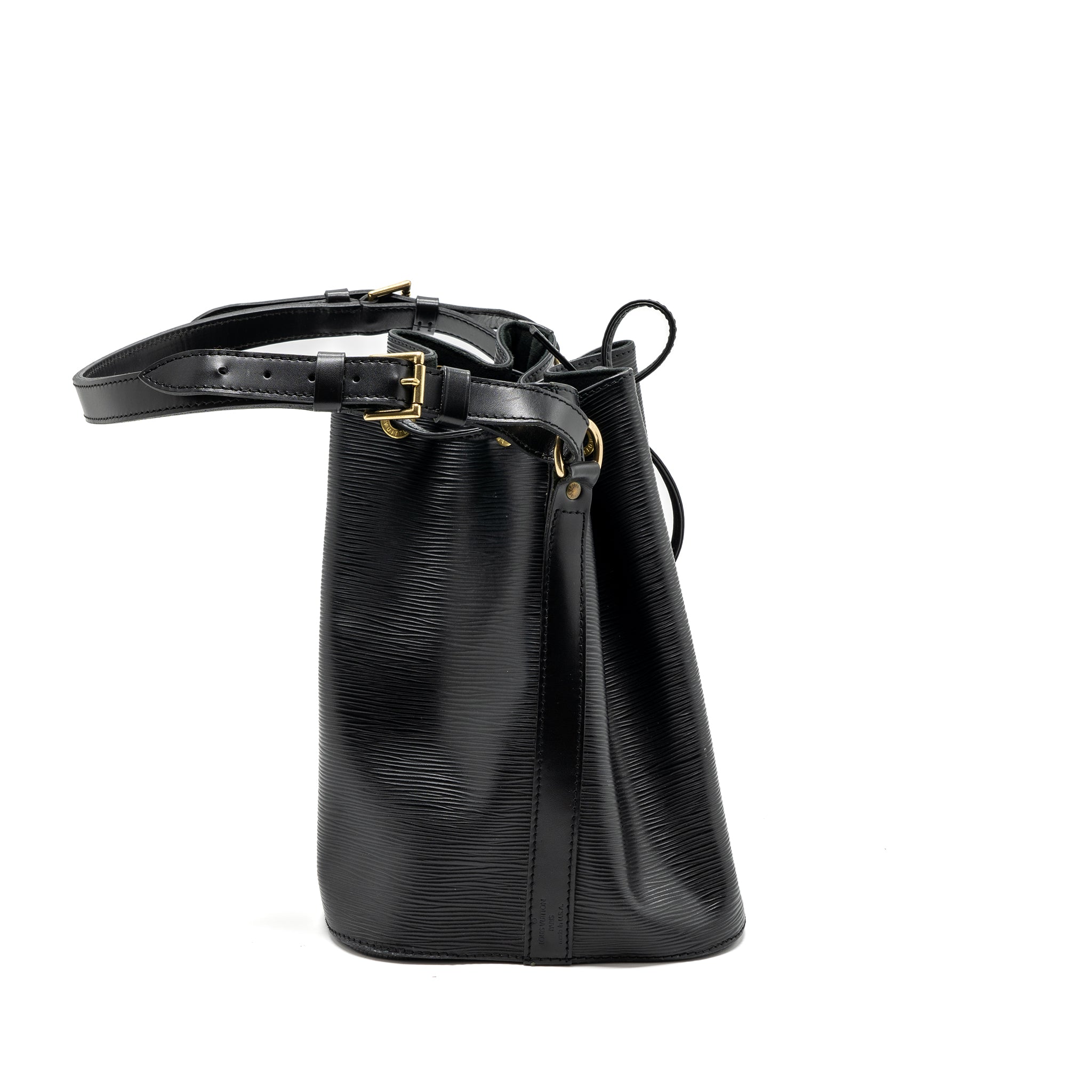 LOUIS VUITTON PETIT NOE EPI LEATHER BLACK GHW