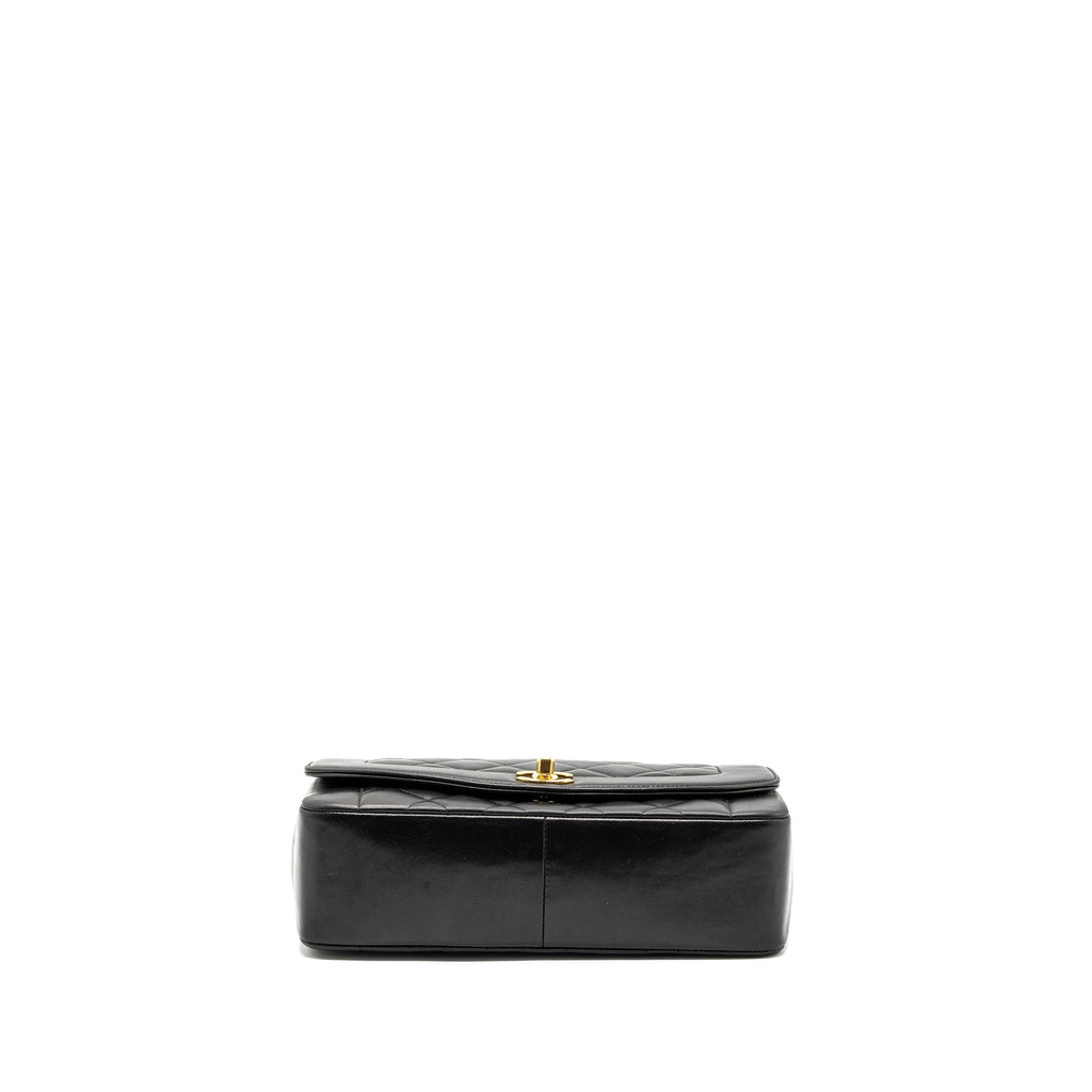CHANEL VINTAGE DIANA FLAP BAG LAMBSKIN BLACK GHW
