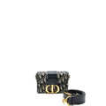 DIOR MINI 30 MONTAIGNE BOX BAG CANVAS / CALFSKIN BLUE OBLIQUE JACQUARD GHW