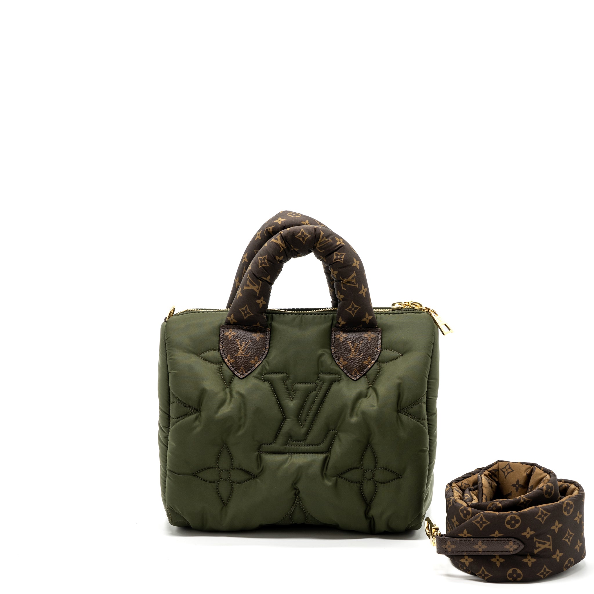 LOUIS VUITTON PILLOW SPEEDY 25 NYLON KHAKI GREEN/ MULTICOLOUR GHW (NEW VERSION)