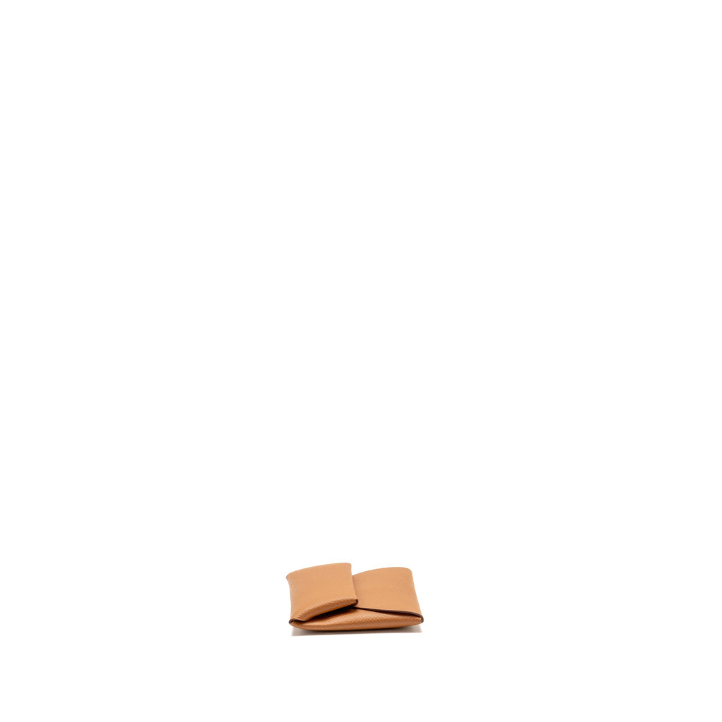 HERMES BASTIA CHANGE PURSE EPSOM GOLD SHW
