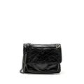 SAINT LAURENT MEDIUM NIKI CALFSKIN BLACK RUTHENIUM HARDWARE