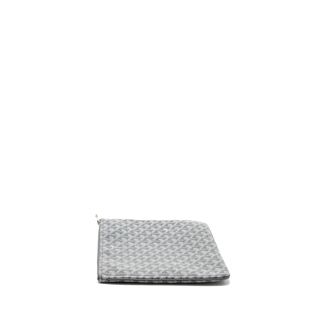 GOYARD SENAT MM POUCH GOYARDLINE CANVAS GREY SHW