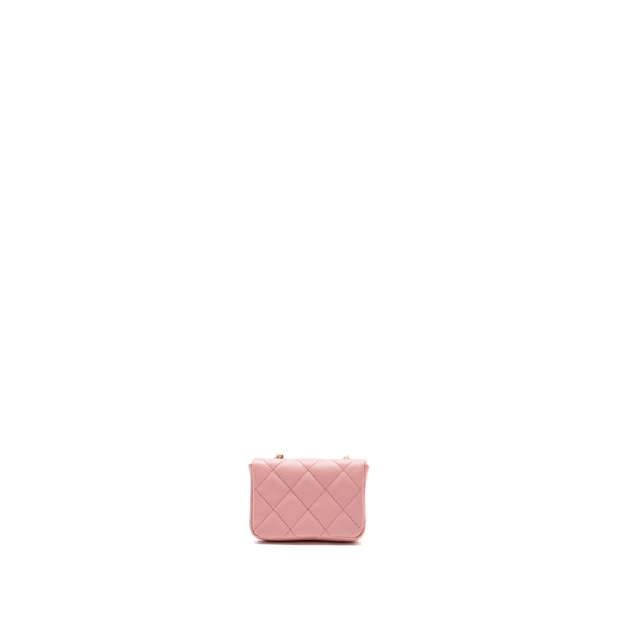 CHANEL MINI FLAP BELT BAG CAVIAR PINK LGHW