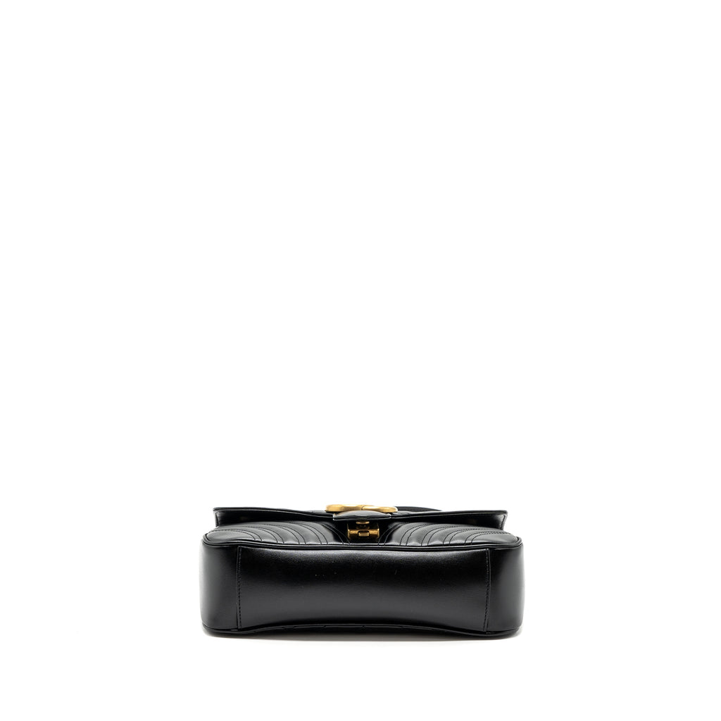 GUCCI SMALL MARMONT BAG CALFSKIN BLACK GHW