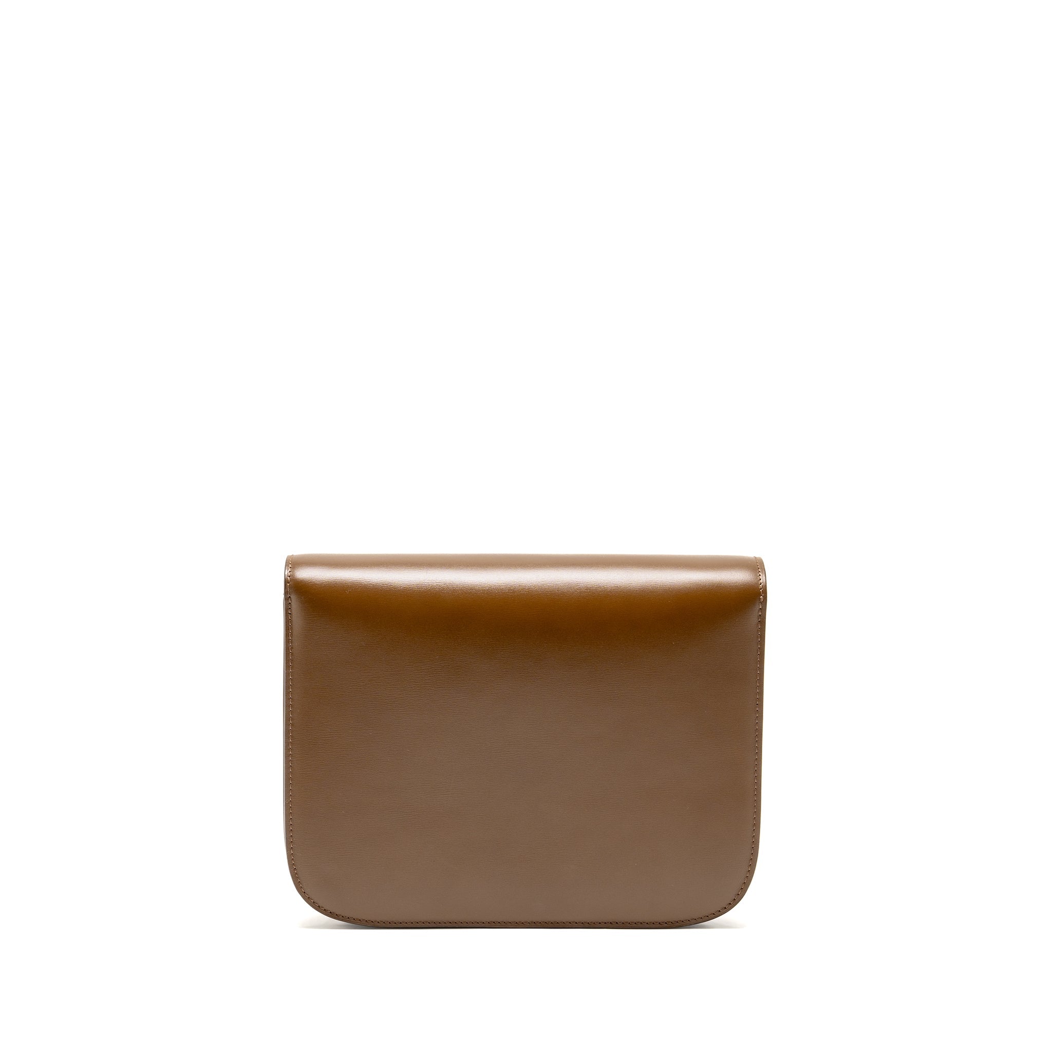 CELINE MEDIUM CLASSIC BOX BAG CALFSKIN CAMEL GHW