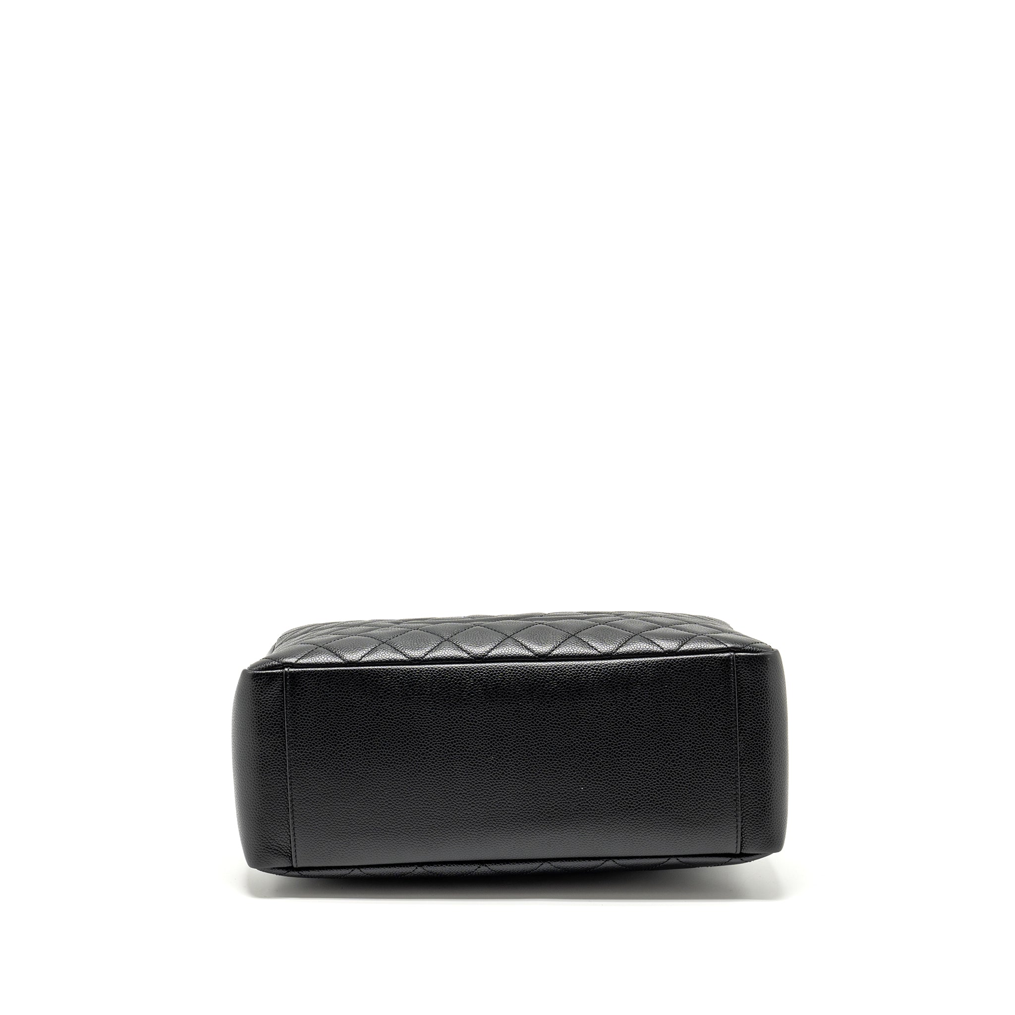 CHANEL GRAND SHOPPING TOTE BAG CAVIAR BLACK SHW