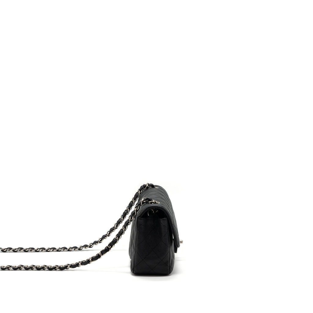 CHANEL CLASSIC MINI RECTANGULAR FLAP BAG CAVIAR BLACK SHW