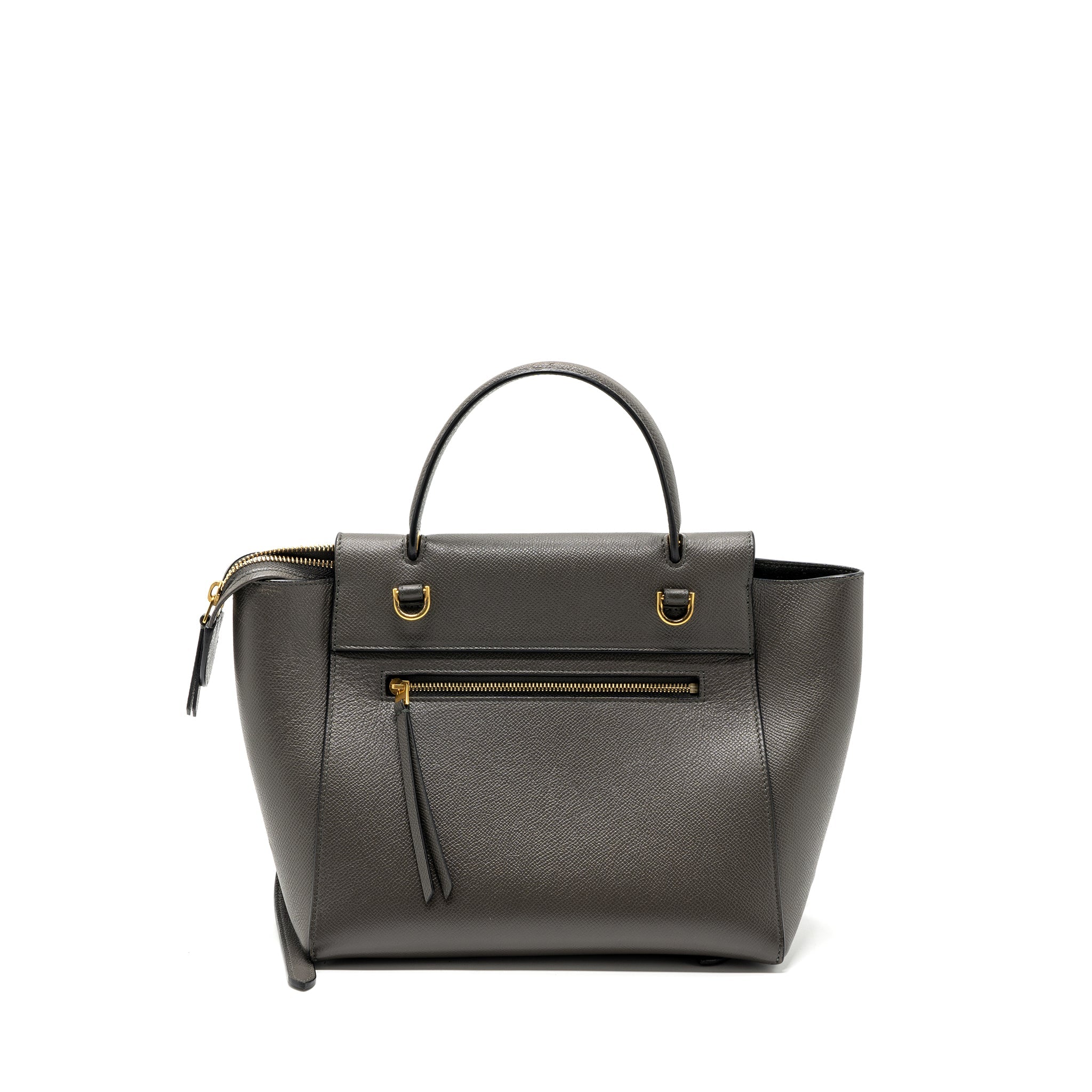 CELINE MICRO BELT BAG CALFSKIN GREY GHW