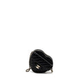 CHANEL 22S HEART BAG LAMBSKIN BLACK LGHW (MICROCHIP)
