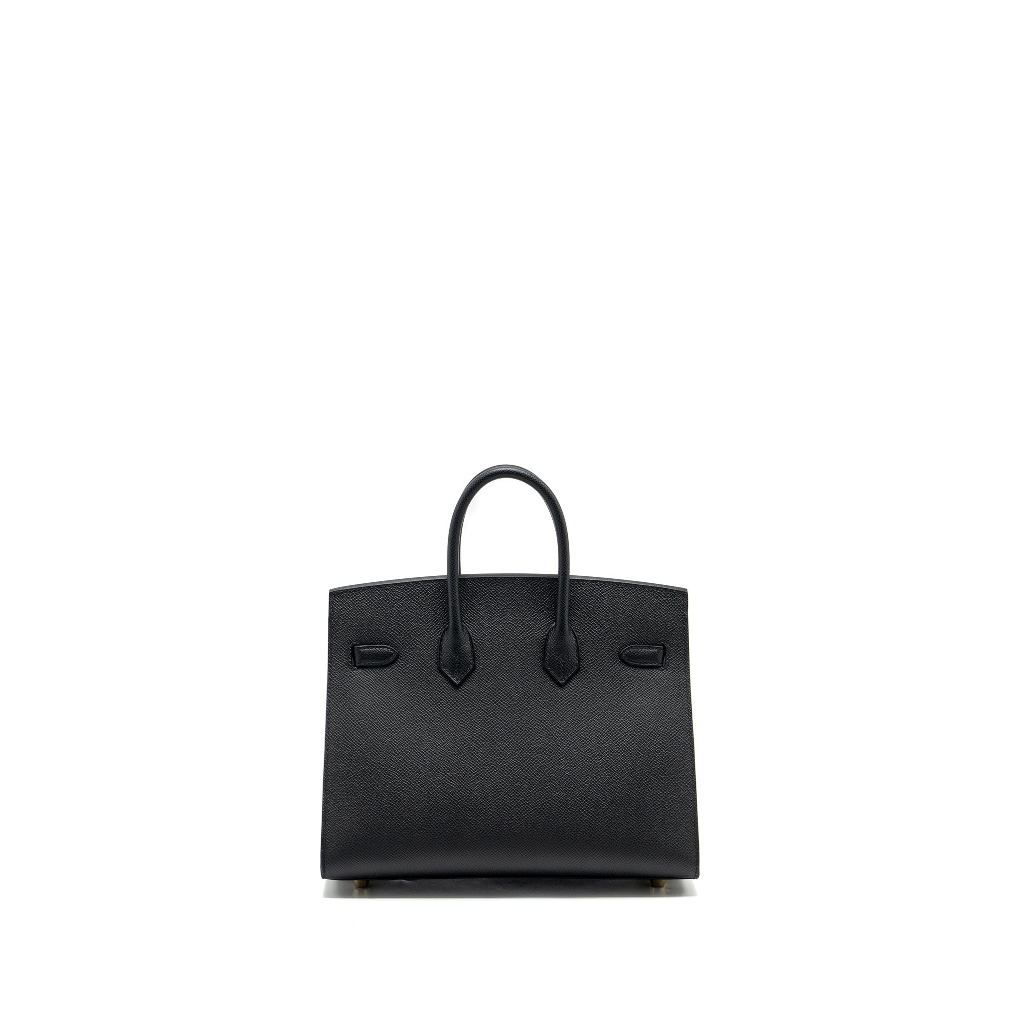 HERMES BIRKIN 25 SELLIER EPSOM BLACK GHW