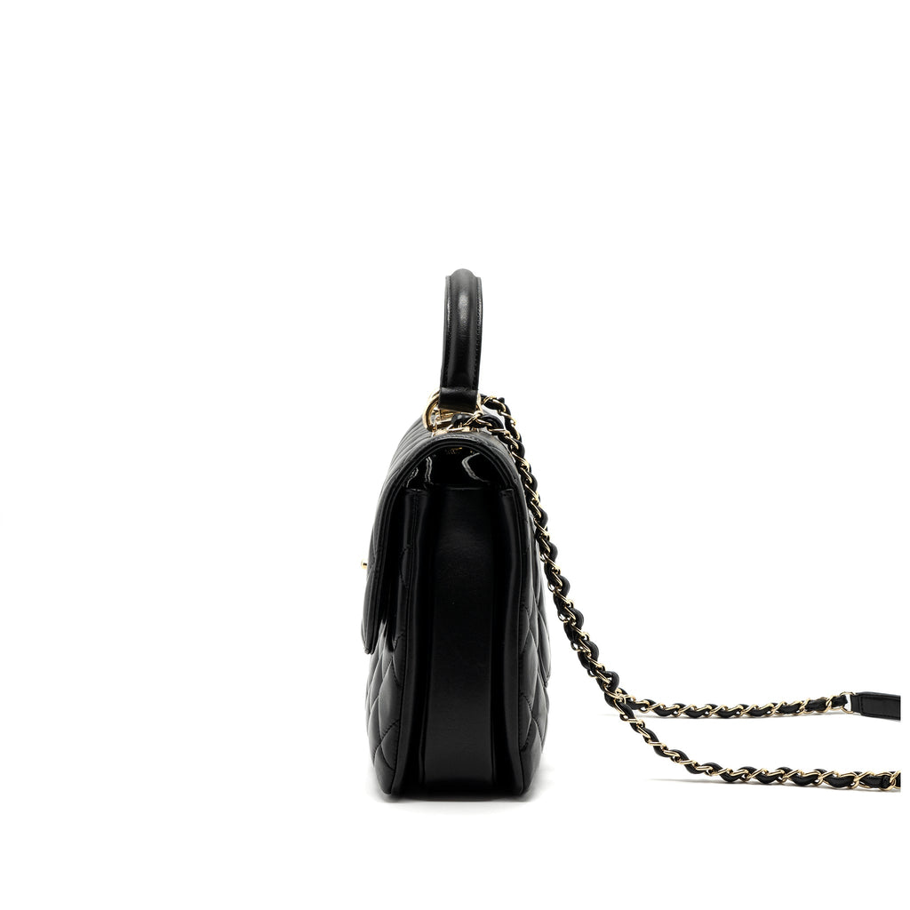 CHANEL MEDIUM TRENDY CC LAMBSKIN BLACK GHW