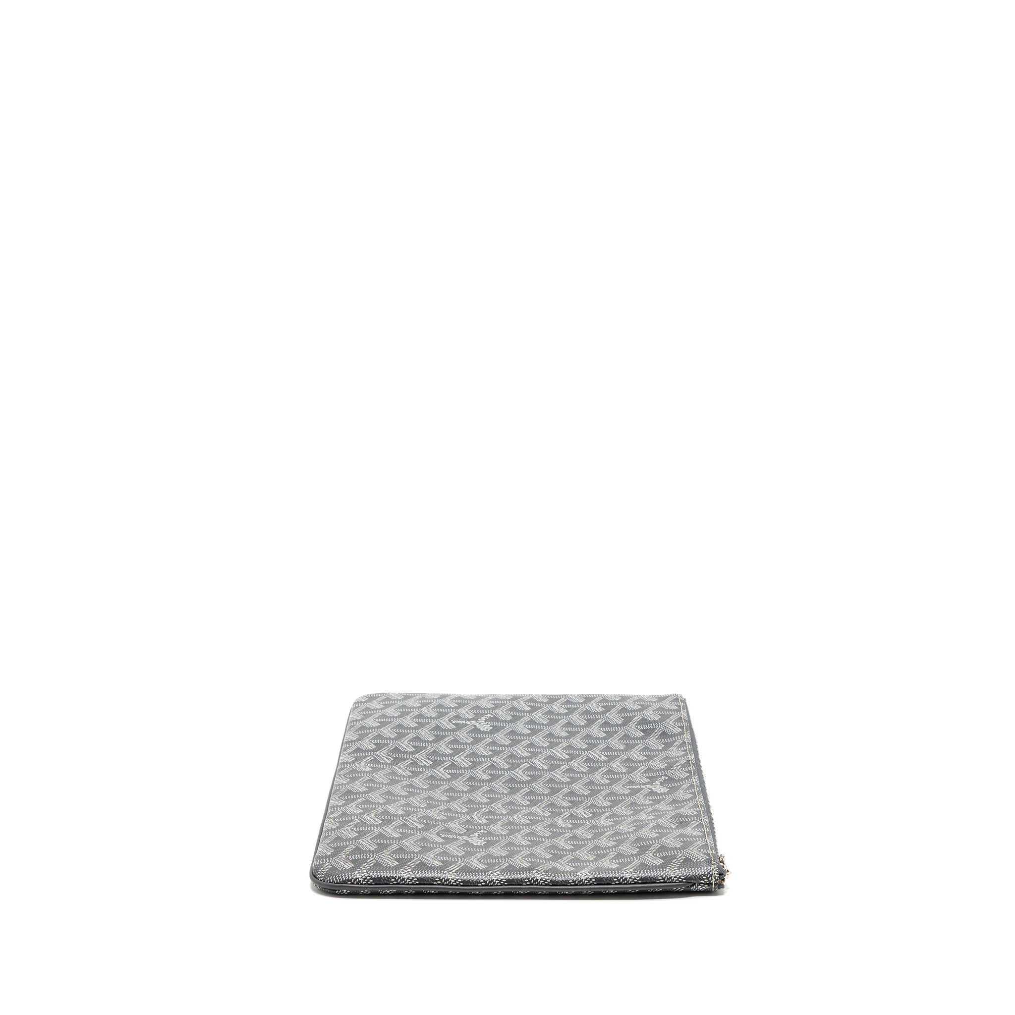 GOYARD SENAT MM POUCH GOYARDLINE CANVAS GREY SHW