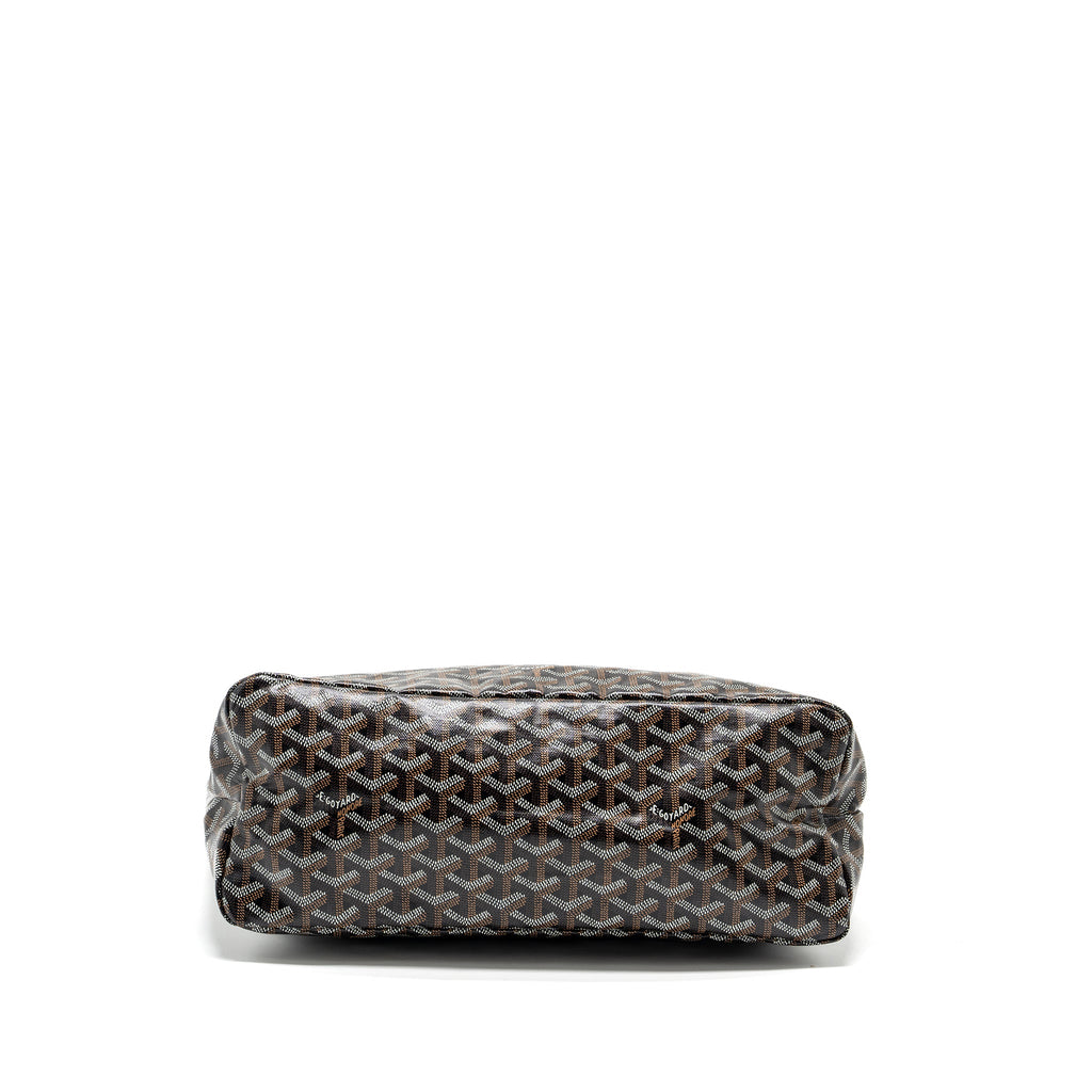GOYARD BOHEME HOBO BAG GOYARDLINE CANVAS/CALFSKIN BLACK SHW