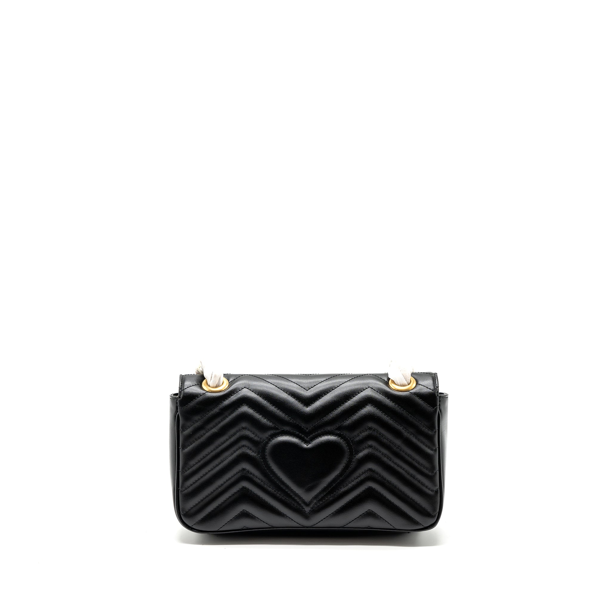 GUCCI SMALL MARMONT BAG CALFSKIN BLACK GHW