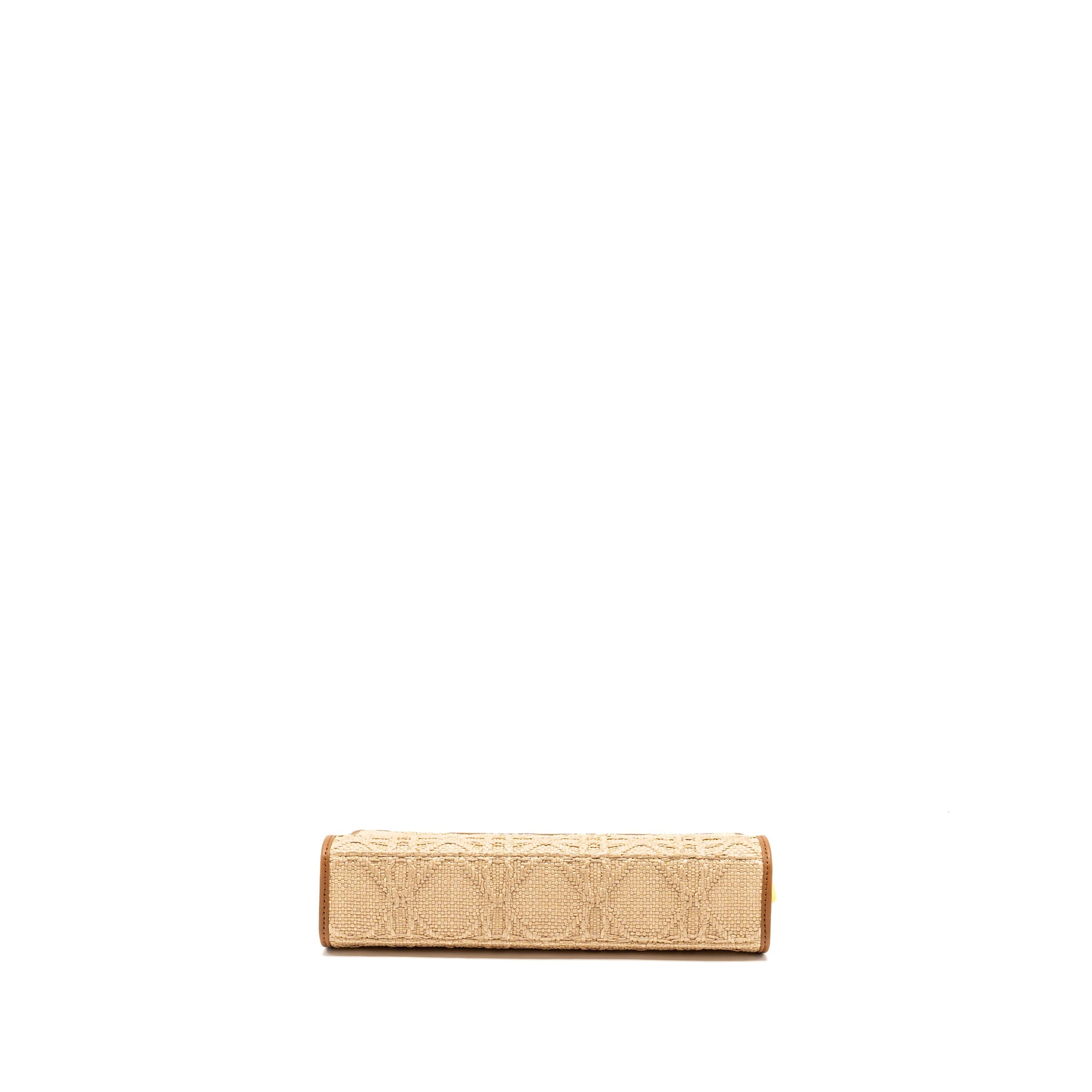 DIOR 30 MONTAIGNE DEA POUCH NATURAL CANNAGE RAFFIA BEIGE/MULTICOLOUR GHW