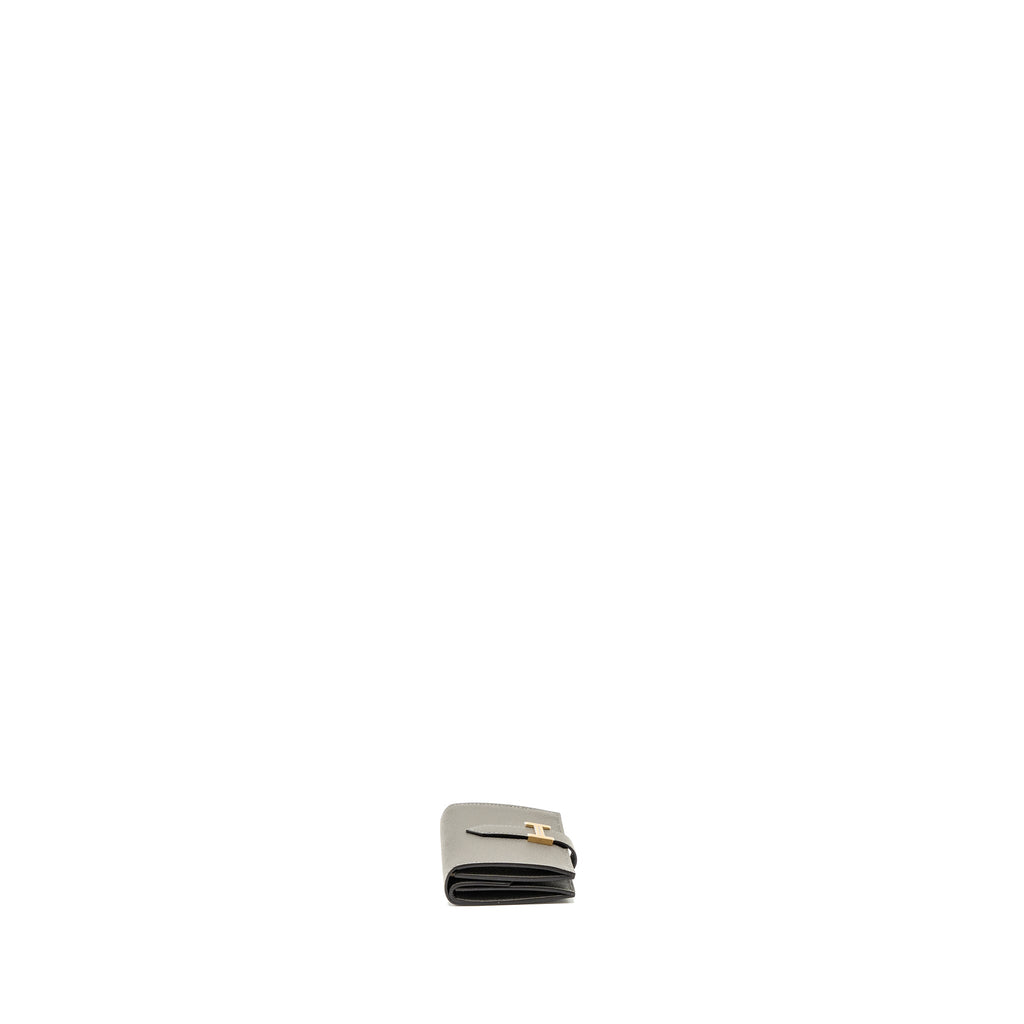 HERMES BEARN MINI WALLET EPSOM GRIS MEYER GHW