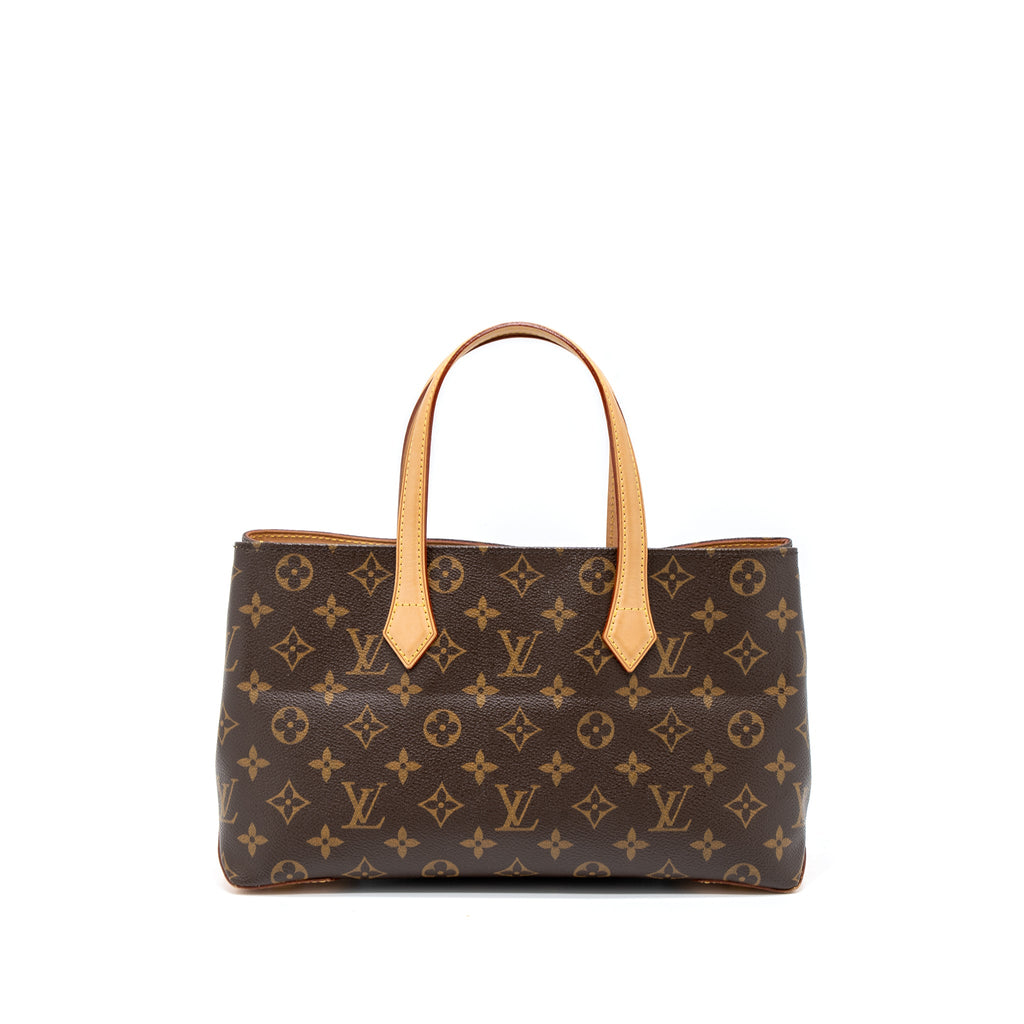 LOUIS VUITTON WILSHIRE PM TOTE BAG MONOGRAM CANVAS GHW