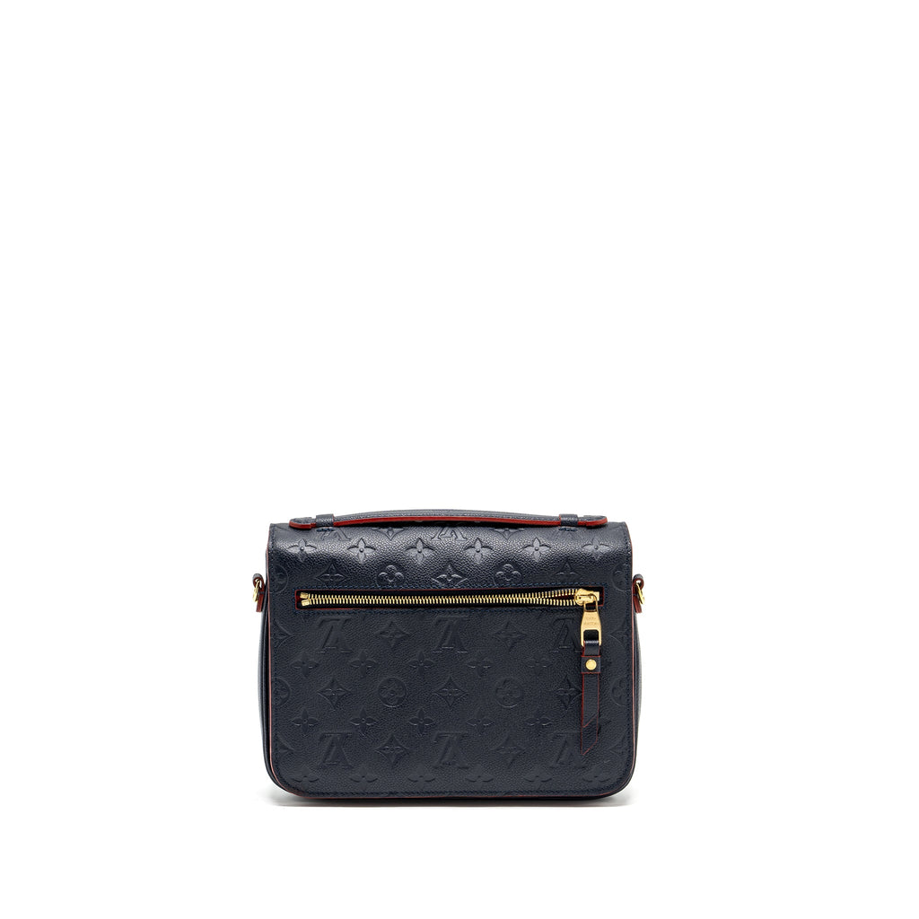LOUIS VUITTON POCHETTE METIS MONOGRAM EMPREINETE NAVY GHW