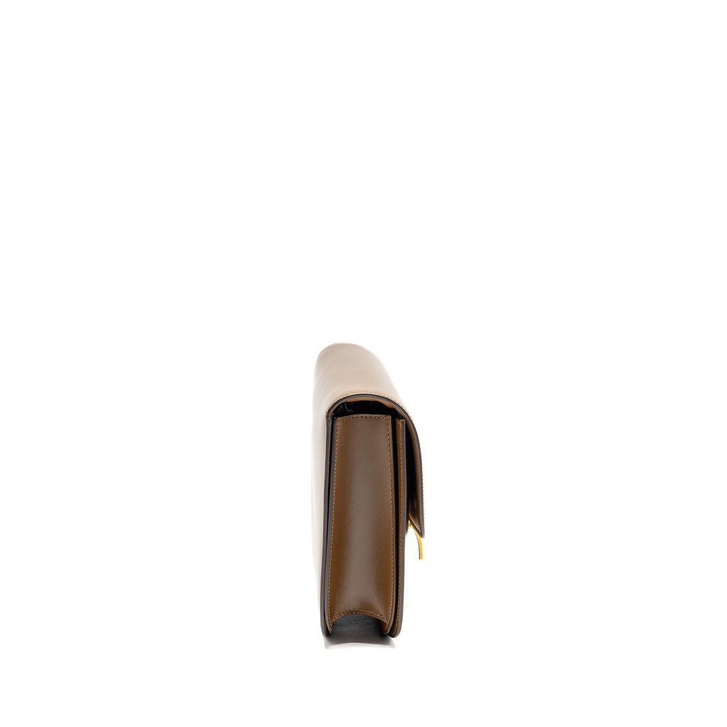 CELINE MEDIUM CLASSIC BOX BAG CALFSKIN CAMEL GHW
