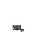 DIOR SADDLE BELT POUCH DIOR OBLIQUE CANVAS BLUE GHW
