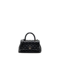 CHANEL SMALL COCO HANDLE CAVIAR BLACK RUTHENIUM HARDWARE