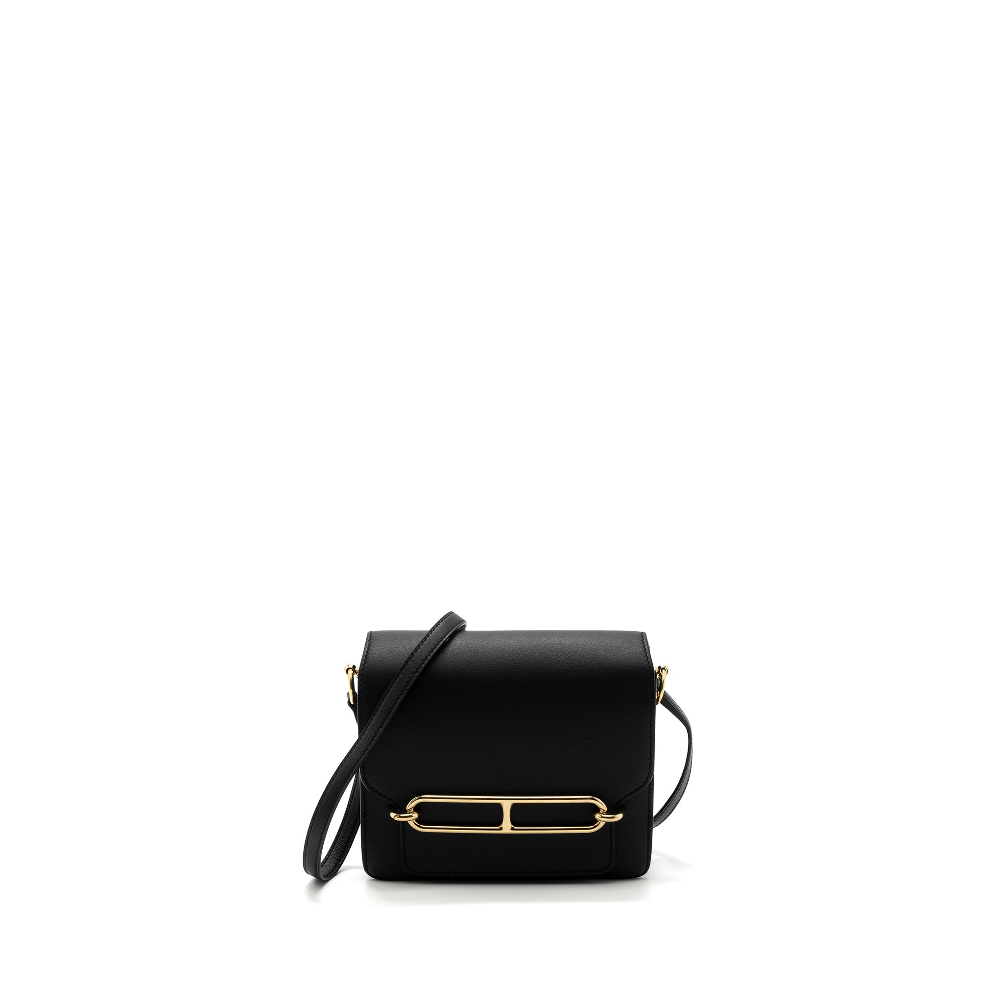 HERMES MINI ROULIS SWIFT BLACK GHW