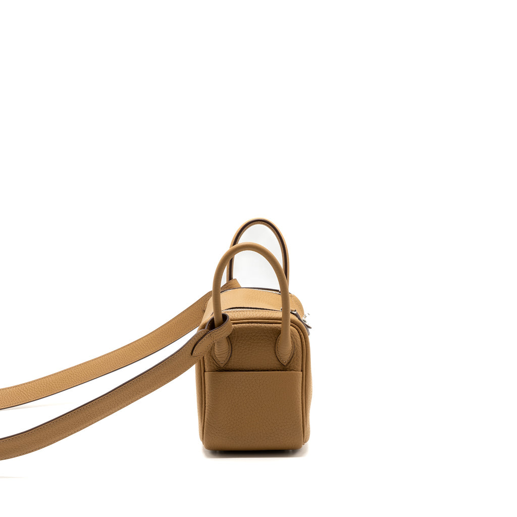HERMES MINI LINDY CLEMENCE 4B BISCUIT SHW