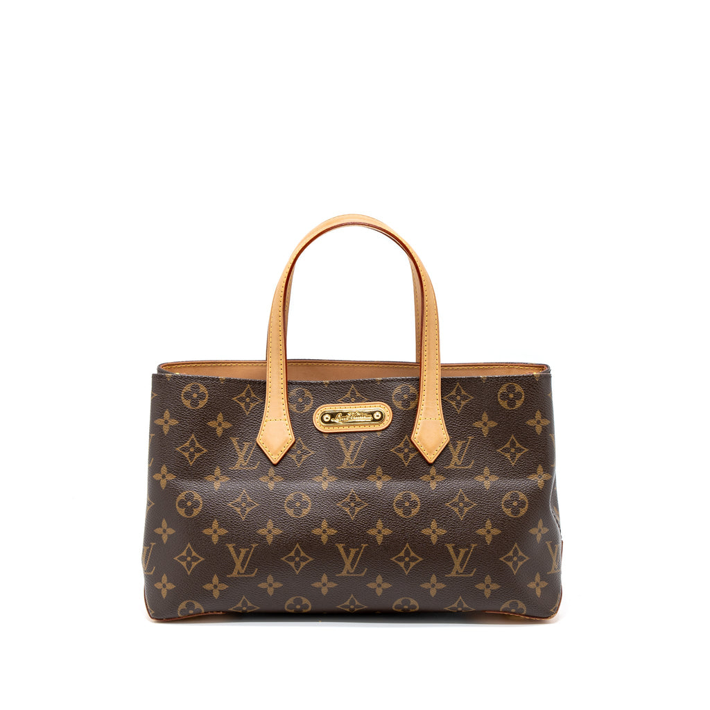 LOUIS VUITTON WILSHIRE PM TOTE BAG MONOGRAM CANVAS GHW