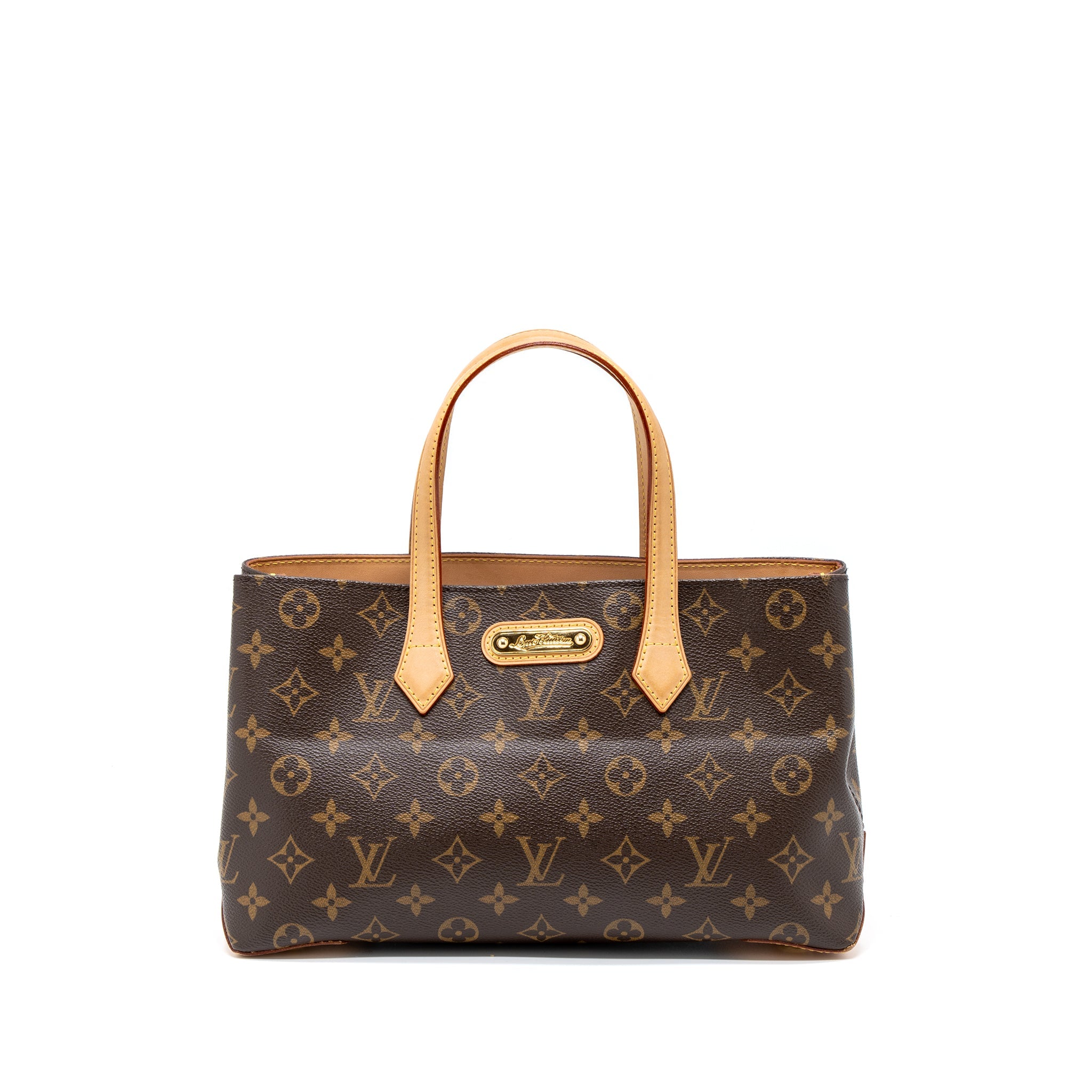 LOUIS VUITTON WILSHIRE PM TOTE BAG MONOGRAM CANVAS GHW