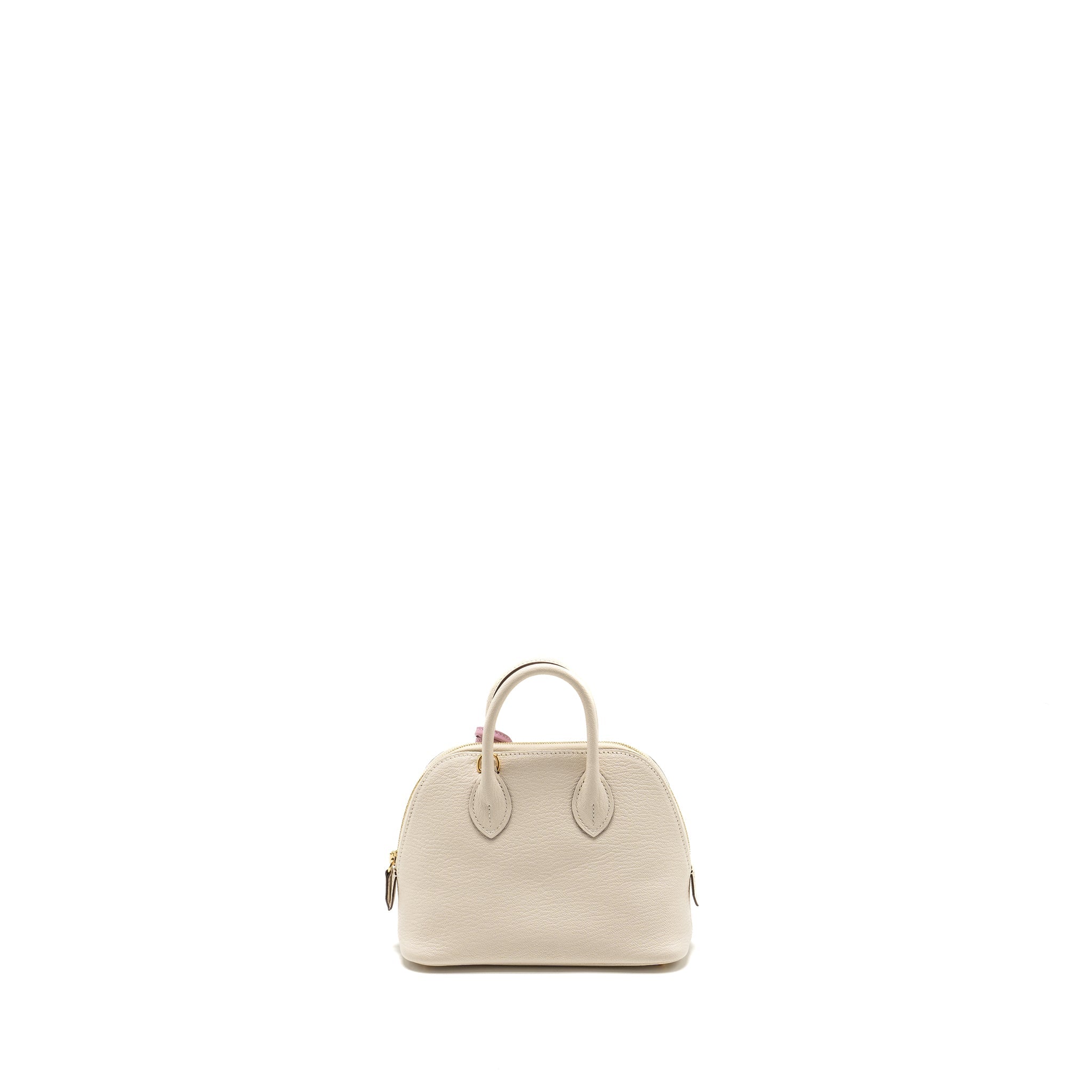 HERMES MINI BOLIDE CHÈVRE MYSORE NATA GHW